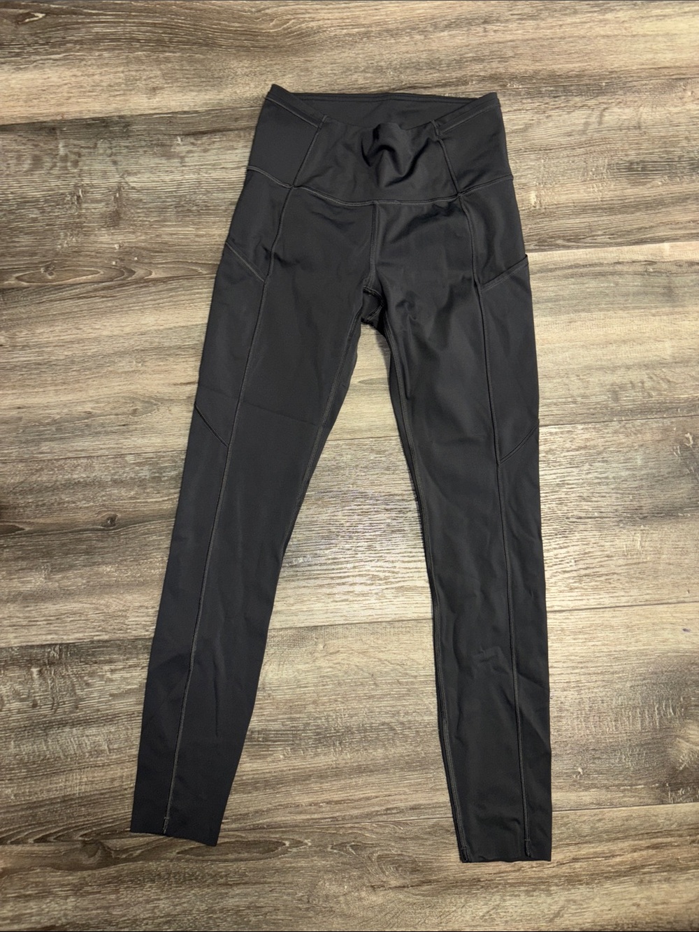 Lululemon Fast & Free Gray High-Waist Leggings, sz 4, inseam 25”